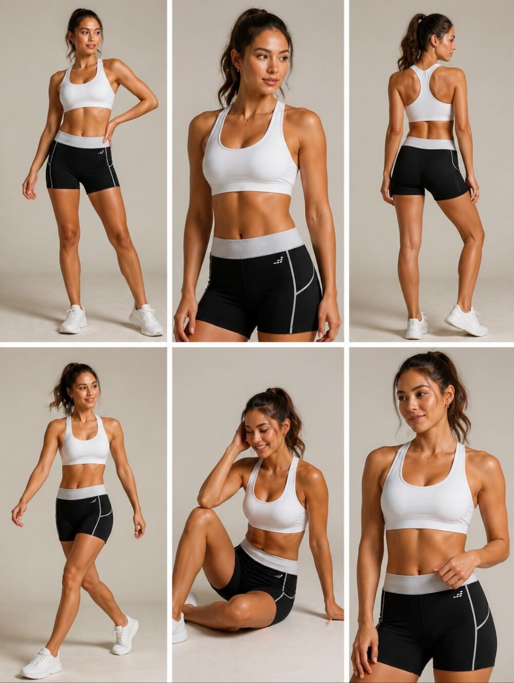 Women's Black Athletic Shorts -Sz Mediun